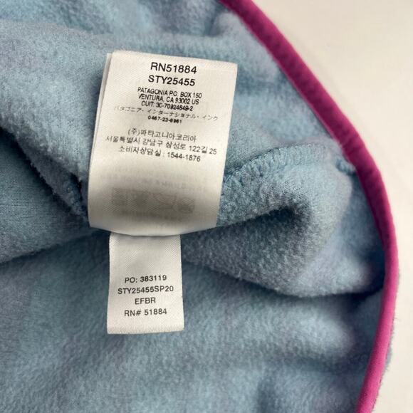 Patagonia Lightweight Synchilla Snap-T Pullover Eucalyptus Fronds Berlin Blue M - Picture 10 of 16